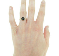 10k Yellow Gold Genuine Natural Bohemian Garnet Ring (#J4791)
