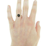 10k Yellow Gold Genuine Natural Bohemian Garnet Ring (#J4791)