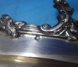 Seligmann Austrian .800 Silver Tea Tray w/ Hand Engraved Flowers Leaves (#6066)