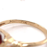 2.11ct Genuine Natural Garnet 10k Yellow Gold Ring Jewelry (#J5777)