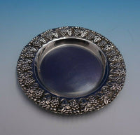 Sterling Silver Wine Coaster with Grapes 4 1/4" Diameter x 1" Tall (#4760)