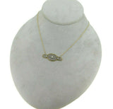 Edwardian 14k White and Yellow Gold Diamond and Pearl Pendant (#J5152)