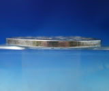 Glass Trivet Plate with Sterling Silver Overlay Four-Leaf Clover #A92C (#5489)