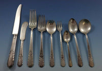 Orchid by International Sterling Silver Flatware Service Set 61 Pieces