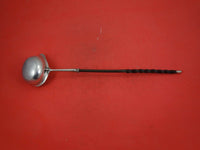 Coin Silver by Various Makers Toddy Ladle twisted horn/baleen handle 13"