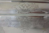 Tane Mexican Sterling Silver Serving Plates Pair Square Hand Engraved (#0146)