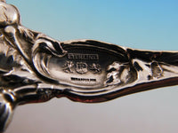 Les Six Fleurs by Reed and Barton Sterling Silver Salad Serving Set Pierced AS