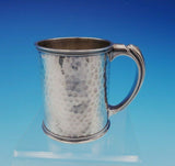 Whiting Sterling Silver Baby Cup Hammered with Beaded Border #341 (#3505)