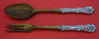 Francis I by Reed and Barton Sterling Silver Salad Serving Set 2pc with Wood