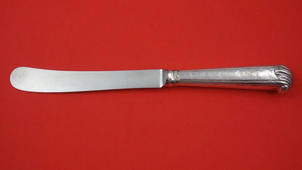 English Georgian Sterling Silver Dinner Knife unreadable w/ engraved boar 10"