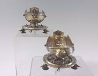 Gorham Sterling Silver Salt Dip Pair Helmet Style 2 1/2"