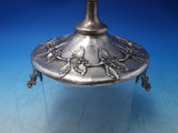 John Parkes English Sterling Silver Cruet Stand Birmingham 1836 Holly (#6494)