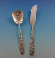 Southern Rose by Manchester Sterling Silver Flatware 8 Set 67 Pieces Repousse