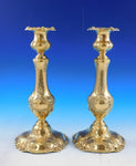 Francis I by Reed & Barton Sterling Silver Candlestick Pair Vermeil Gold 570A