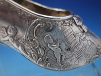 German Sterling Silver Figurine Shoe with Winged Cherubs Angels 4.8 ozt. (#6466)