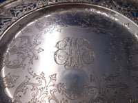 Dominick and Haff Sterling Silver Charger Plate Ornate Pierced 11 1/4"  (#6193)