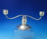 Beaded by Alan Allan Adler Sterling Silver Candlestick Pair 5" x 12" (#6065)
