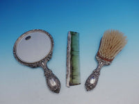 Chantilly by Gorham Sterling Silver 3 Piece Dresser Set Marked #23 (#4375)