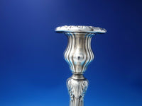 Luxembourg by Gorham Sterling Silver Candlestick Pair #A2918 c. 1915 (#5973)