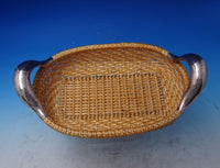 Hammerle Munchen German Sterling Silver Wicker Basket Handwrought Handle (#7185)