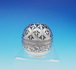 Gorham Sterling Silver String Holder Fancy Pierced w/ Leaves Antique #20 (#3519)