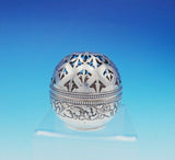 Gorham Sterling Silver String Holder Fancy Pierced w/ Leaves Antique #20 (#3519)