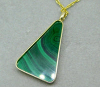 14k Gold Intarsia Pendant with Opal Malachite Sugilite Turquoise (#J4673)