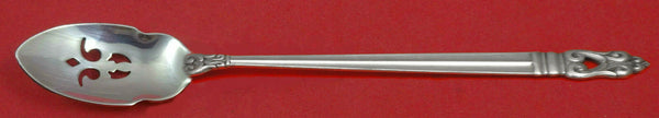 Royal Danish By International Sterling Silver Olive Spoon Pierced Long Custom