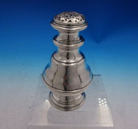 Austrian Sterling Silver Muffineer w/ Fancy Engraved Pierced Top c.1840s (#4073)