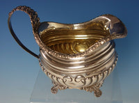 Thomas Bowen English Sterling Silver Coffee Set 4pc with Floral Border (#2726)