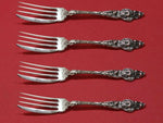 Les Six Fleurs by Reed & Barton Sterling Silver Fish Fork Set 4pc AS Custom