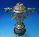 Graff Washbourne and Dunn Sterling Silver Tropy with Wood Gargoyles #634 (#5393)