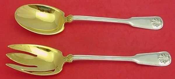 Shell and Thread by Tiffany and Co Sterling Silver Salad Serving Set 2pc GW 10"