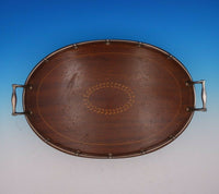 Faneuil by Tiffany and Co Sterling Silver Wood Gallery Tray #17931-6226 (#3445)