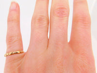 14k Yellow Gold Ring Band with Bows 2.1mm (#J3913)
