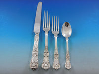 English King by Tiffany & Co Sterling Silver Flatware Set Service 89 pcs Dinner