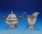 La Reine by Wallace Rare Sterling Silver 5 Piece Tea Set Marked #4500 (#4272)