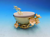 Cherry Blossom by Michael Aram Porcelain and Marble Small Bowl with Spoon - New