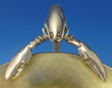 Whiting Sterling Silver Soup Tureen On Pedestal with 3-D Lobsters #280 (#0745)