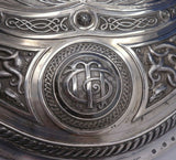 Sharman D. Neill Irish Sterling Silver Shield with Mirror Wall Hanging (#4919)