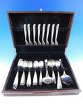 Design #2 by Lauffer Germany Stainless Steel Flatware Set Service 50 pc Modern