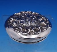 Irian by Wallace Sterling Silver Dresser Jar Lid 5/8" x 3 1/4" Art Nouveau #7789