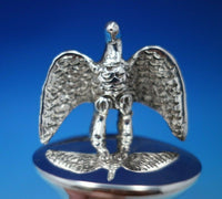 .900 Silver Bottle Stopper with Cork and 3-D Eagle 3 3/8" x 1 1/2" (#6769)