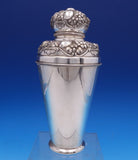 Hungarian Sterling Silver Cocktail Shaker Repoussed Fruit 9 1/2" Tall  (#7812)