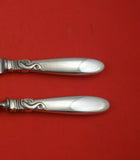 Dolphin by Frigast Sterling Silver Roast Carving Set 2pc HH WS Knife 12"