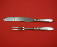 Dolphin by Frigast Sterling Silver Roast Carving Set 2pc HH WS Knife 12"