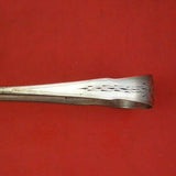 J. Sayre Bright-Cut Coin Silver Sugar Tong 6" c.1800 Serving Silverware Heirloom