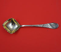 Torben Frisch Dutch Sterling Silver Gravy Ladle w/ Diamond/Square Bowl Dandelion