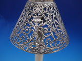 Francis I by Reed & Barton pair of Candlestick #X569 with pierced shades (#4613)