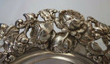 Rose by Shiebler Sterling Silver Fruit Bowl w/Pierced Border Roses #208 (#2984)
